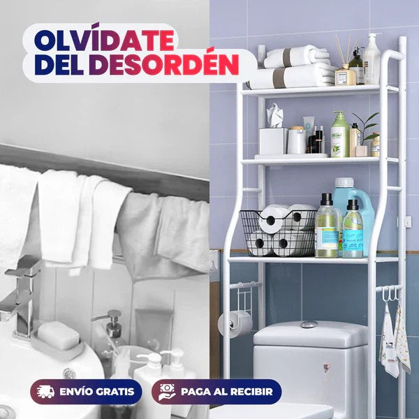 Estante Organizador para Baño 3 Niveles - LA SEGUNDA UNIDAD A MITAD DE PRECIO