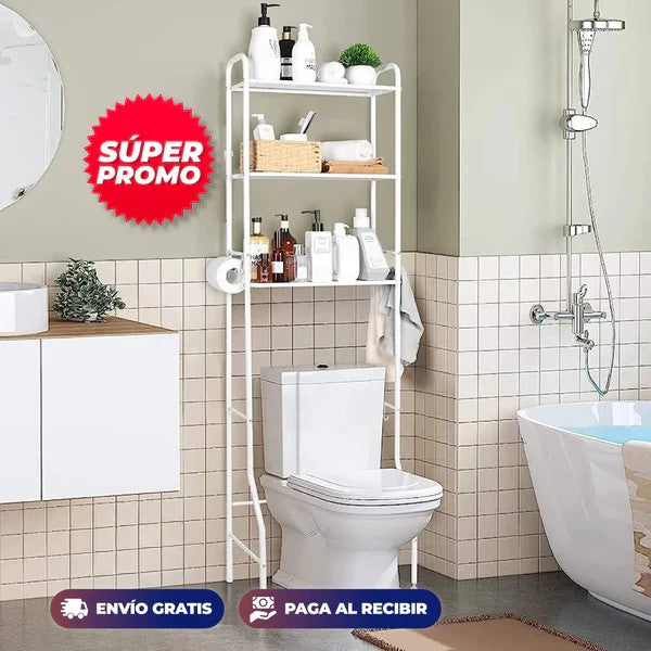 Estante Organizador para Baño 3 Niveles - LA SEGUNDA UNIDAD A MITAD DE PRECIO